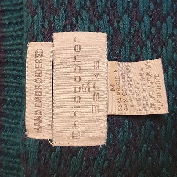 Vintage Christopher & Banks Hand Embroidered Dog Sweater Vest - Picture 2 of 10